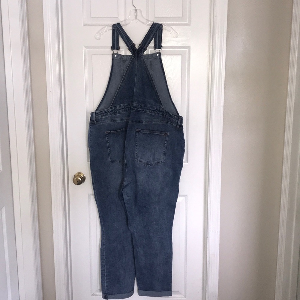 Justfab Distressed Overalls - Picture 3 of 5